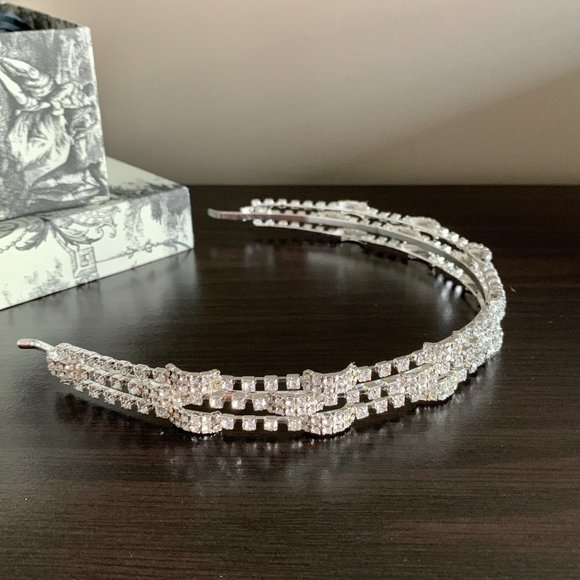 Bridal/Formal hair bling accessory/headband, rhinestones, sparkly, bride - Picture 5 of 10